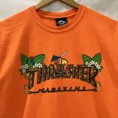 スラッシャー TIKILOGO プリント Tシャツ オレンジ M スケーターのサムネイル