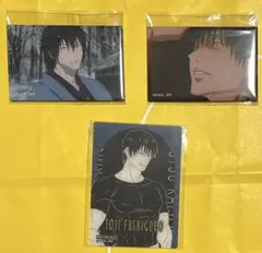 呪術廻戦 懐玉・玉折 場面写 TD スクエア缶バッジ 特典クリアカード 伏黒甚爾