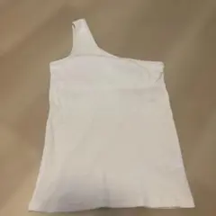 ワンショルダー リブタンクトップ ホワイトのサムネイル