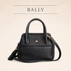 2689 美品 バリー 2way ショルダーバッグ キルティング タッセル 黒のサムネイル