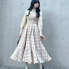 TITTY&CO. NEWフレアミディジャンスカ JSK poyo フリーサイズのサムネイル