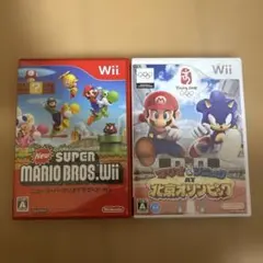 Wiiソフト スーパーマリオブラザーズ / マリオ＆ソニック北京オリンピック
