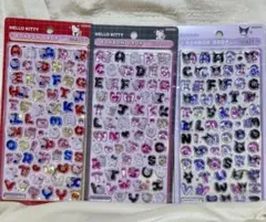 【正規品】新作 ボンボンドロップシール 文字 サンリオ 3枚セット