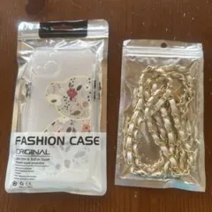 オリジナル 花柄ソフトケース チェーン付き