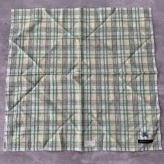 BURBERRY ハンカチ グリーン チェック柄