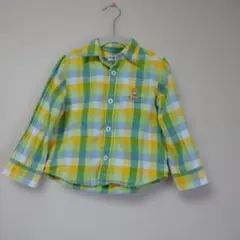 大人気!ミキハウス 可愛いチェック柄 シャツ サイズ100