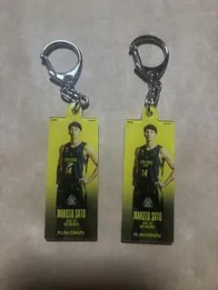 群馬クレインサンダーズ　#14 佐藤誠人選手　プレイヤーズアクキー　2個セット