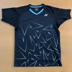 YONEX バドミントンシャツ JP M ブラック/ブルー ユニMサイズ