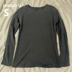 UNIQLO ヒートテックコットンクルーネックT（長袖） S グレー