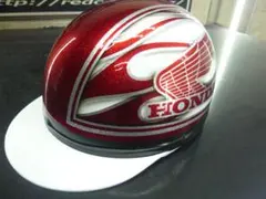 コルク半 半キャップ ヘルメット 旧車 バイク HONDA ウイングマーク