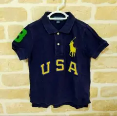 ポロラルフローレン キッズ ポロシャツ 3T USA ビッグポニー