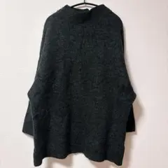H&M ダークグレー 長袖セーター 【M】