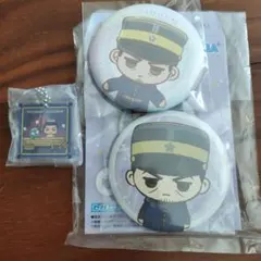 ゴールデンカムイ月島基　缶バッジ＆アクリルキーホルダーセット