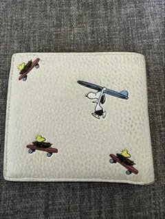 COACH スヌーピー 二つ折り財布