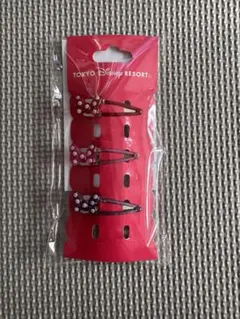 東京ディズニーリゾート ミニーヘアピン 3個セット