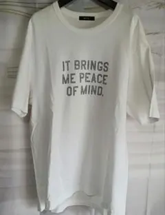 COMME ÇA ISM ロゴプリント Tシャツ ホワイト LL