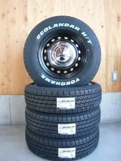 送料込☆ヨコハマジオランダーH/TG056☆195/80R15☆ホワイトレター