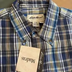 新品★タグ付き★Eddie Bauer チェックシャツ 半袖シャツ