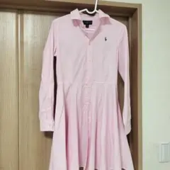 RALPH LAUREN キッズ シャツワンピース ピンク 14