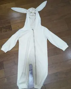 フード付き　カバーオール　ロンパース トレーナー　80　ロンパース 春服　ベビー