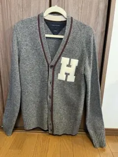 TOMMY HILFIGER Hロゴ カーディガン S グレーのサムネイル