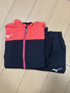 MIZUNO ウィンドブレーカー 上下セット 150 レディース可 汚れあり