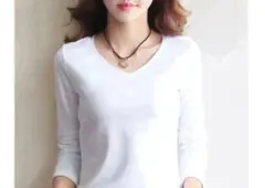 ホワイト 長袖 Tシャツ Lサイズ　2枚組