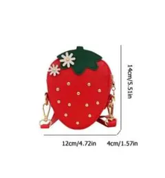 いちご型 ショルダーバッグ キッズ