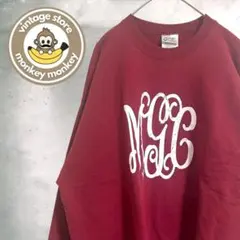 sh84 オーバーサイズスウェット　トレーナー　プリント　プルオーバー