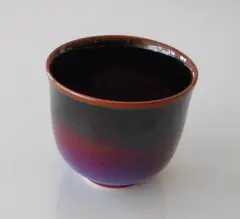 1575 四郎窯　副島四郎作　紫尖紅　灰皿 1575 四郎窯 副島四郎作 紫尖紅 灰皿 1575 咲く 四郎窯 副島四郎