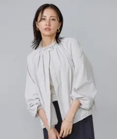 新品ルスークLe Souk★ギャザーショートブルゾン