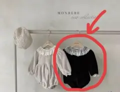 Monbebe Momo Bodysuit Black モンべべ 韓国子供服