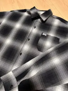 caltop チェック 長袖 チカーノ ウエッサイ 黒×白