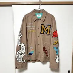 MAYO EMBROIDERY COACH JACKET BEIGE