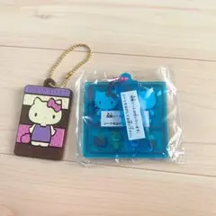 ハローキティ キャラパキ ラバーマスコット + プラモデルアクリルキーチェーン