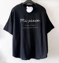 《新品・タグ付き》 しまむら　陽さん☆ 半袖Tシャツ 接触冷感　Lサイズ　黒