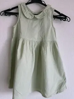 H&M ノースリーブワンピース ライトグリーン