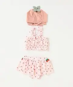 いちご柄ビキニセット　プティマイン