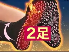 【自己発熱靴下 】2組（冷え性 ・健康靴下・あったか靴下・トルマリン靴下)