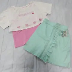 引っ越しSALE　MEZZO PIANO Tシャツ　スカート　セット　130