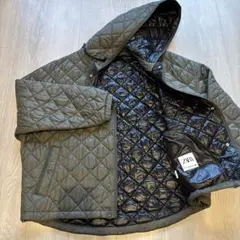 ZARA キルティングショートブルゾン