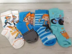 大人気YouTuber Blippi ブリッピー ソックス 4足