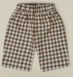 organic zoo＊GINGHAM TRAVELLER PANTS