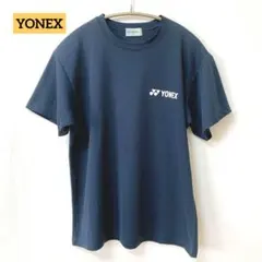 ヨネックス＊Tシャツ ジャージ 半袖 無地 ロゴ スポーツ テニス ネイビー S