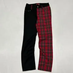 00s Archive タータンチェック スキニーパンツ y2k Punk