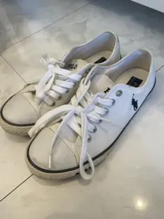 Polo Ralph Lauren ホワイトスニーカー　24センチ