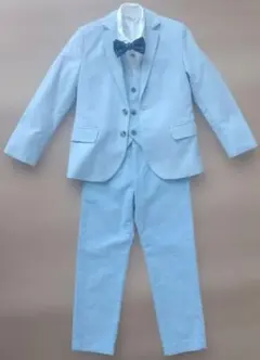 【H&M】スーツ5点セット 白Yシャツ蝶ネクタイ付 6-7才