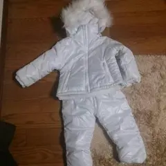 スノーウェア風ダウン上下セット