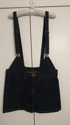 WR デニム サロペット  ミニスカート