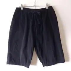 コモリ COMOLI シルクコットン パイルショーツ 1 黒のサムネイル